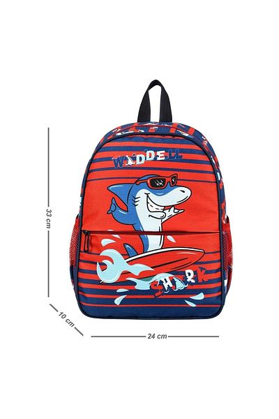 GENC DIJITAL BASKI Rucsac pentru grădiniță și creșă - model rechin, set de 3 piese
