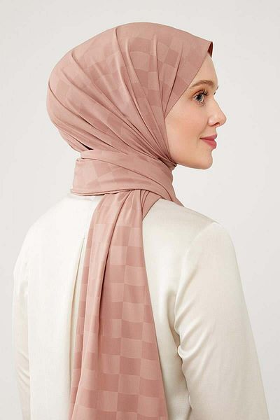 Levidor Σάλι Elegance Jacquard Ταμπά Καρό Μοτίβο