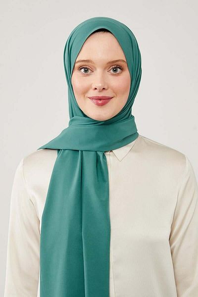 Levidor Σάλι Elegance Mint Green με απλό σχέδιο