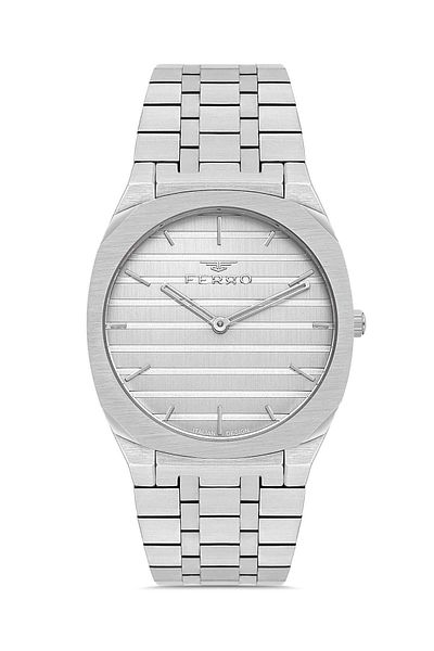 FERRO Fm43004a-1 Men's Silver Colored White Wristwatch - New Season + Bracelet Gift