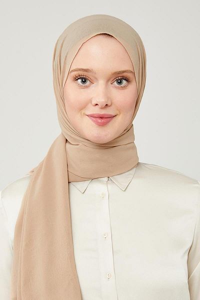 Levidor Frozen Pancake Shawl - Milk Coffee μονόχρωμο