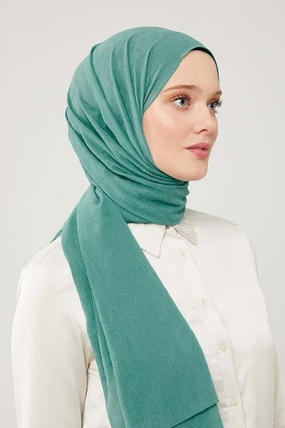 Levidor Grass Green Frozen Pancake Shawl - Μονόχρωμο