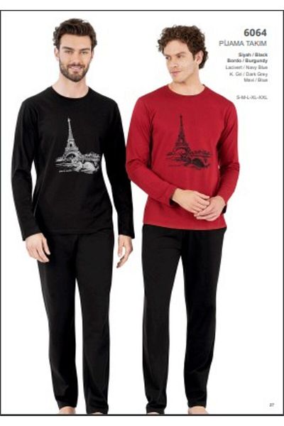 Pierre Cardin Ανδρικό σετ πιτζάμες με μακρυμάνικο 6064
