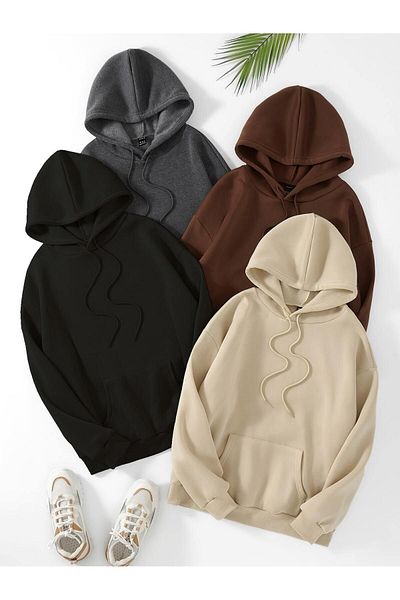 MODAVİBE Moda Vibe Hooded Unisex Sweatshirt - Men