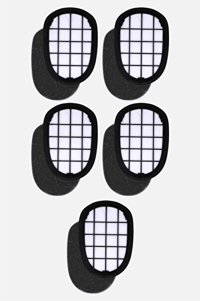 Chisty فيليبس XC 8349 أكوا بلس - 5 قطع فلتر غرفة المكنسة الكهربائية السوداء