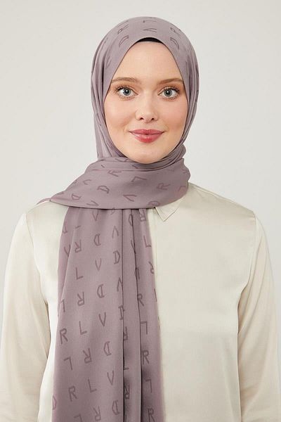 Levidor Violet Lvd Printed Jacquard Shawl