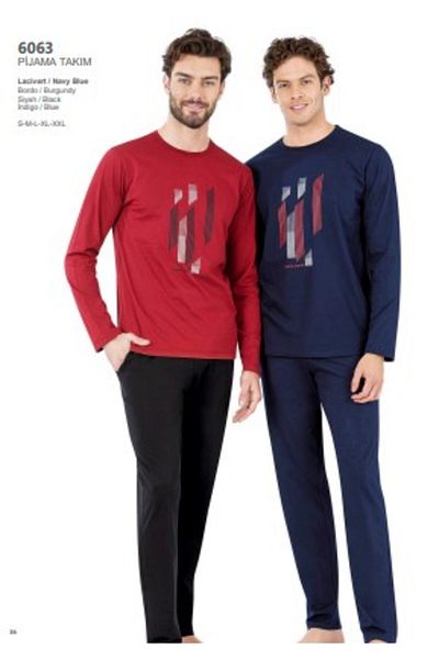 Pierre Cardin Ανδρικό μακρυμάνικο σετ πιτζάμες 6063