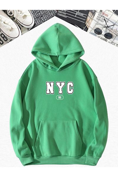 BENROMA NYC 91 Printed - Суитшърт с качулка Oversize