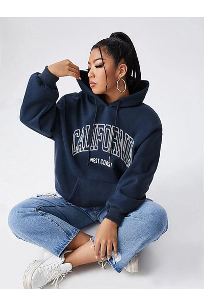 MODAVİBE Plus Size Hooded Women's Sweatshirt - Modavibe