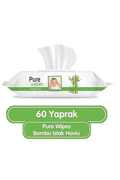 Sleepy Pure Bambu Organik Islak Havlu Mendil 60 Yaprak