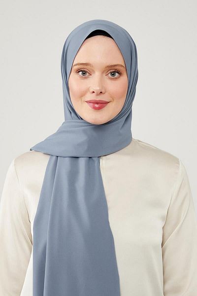 Levidor Şal cu model uni albastru denim elegant