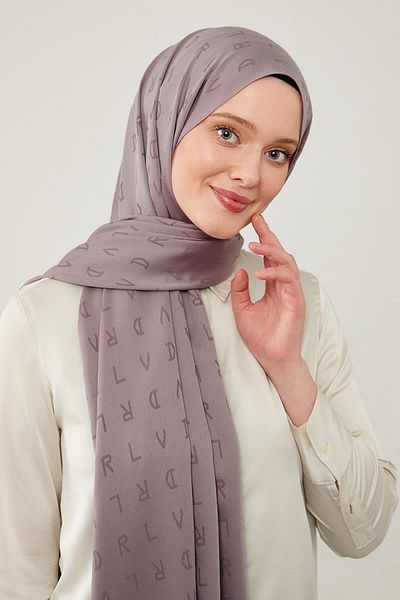 Levidor Violet Lvd Printed Jacquard Shawl