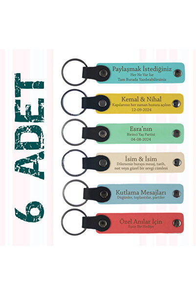 Miaju 6-piece Souvenir Keychain - Very Special Gifts for Special Parties, Nam...