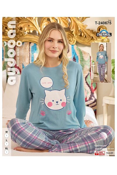 Aydoğan Thermal Women's Pajama Set - T- 240675