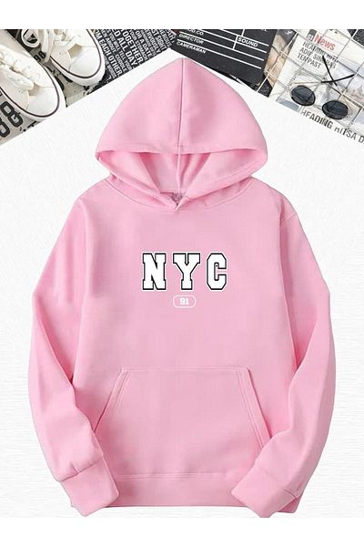BENROMA NYC 91 Printed - Суитшърт с качулка Oversize