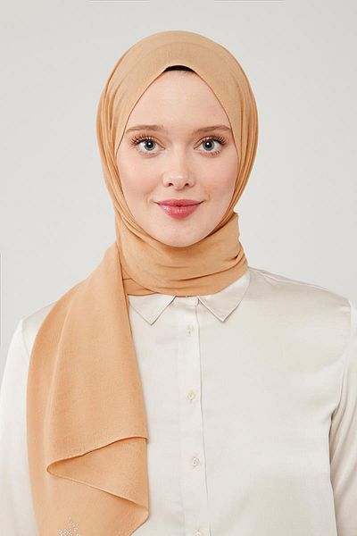 Levidor Μουστάρδα Frozen Pancake Shawl - Μονόχρωμο