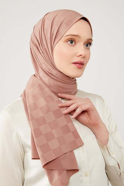 Levidor Σάλι Elegance Jacquard Ταμπά Καρό Μοτίβο