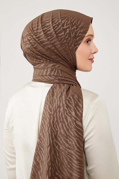 Levidor Σάλι Elegance με σχέδιο Jacquard σε Σκούρο Καφέ