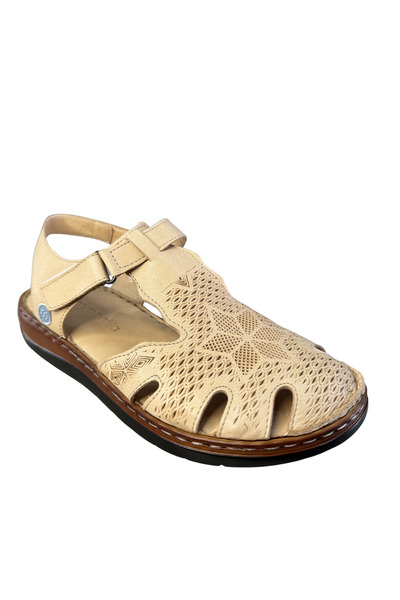 Mammamia DAR KALIP D24YS-1280 Cilt Deri Kadın Comfort Sandalet