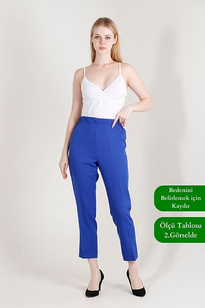 Balenbi 1005 Model High Waist Lycra Saks Carrot Leg Women's Trousers