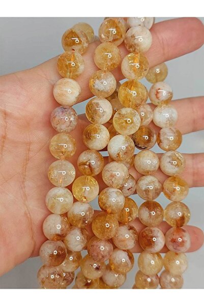 Yasamtohumu Довжина 9 см Чверть нитки - камінь цитрин, світлий і темний зміша...