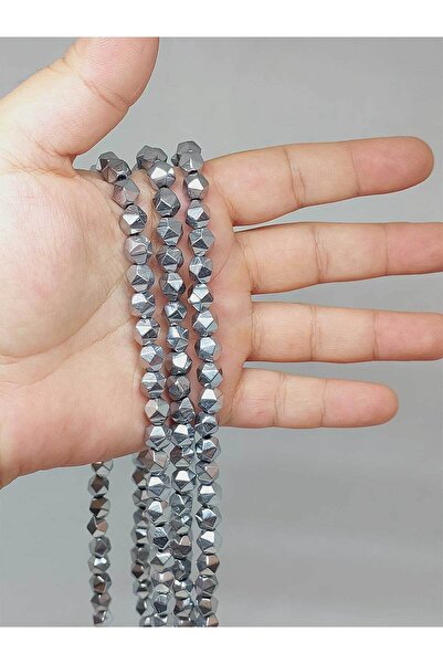 Yasamtohumu 9 cm dugačka četvrtina niza u obliku hematitnog kamena - 7,5 mm (...