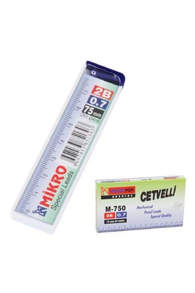 Mikro M-750 Min Ruled 0.7 Mm Versatil Pen Tip 2b 75 Mm 24 Pieces (1 Pack 24 Tubes)
