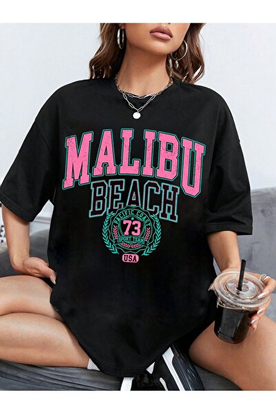 MODAVİBE Tricou de damă cu imprimeu Malibu - Moda Vibe