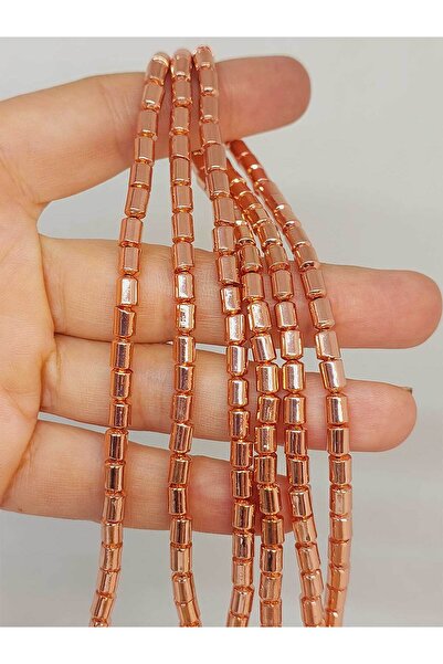 Yasamtohumu Hematit Sa kamenčićima četvrtine niti - dužina 9 cm, 4*5.5 mm (48...