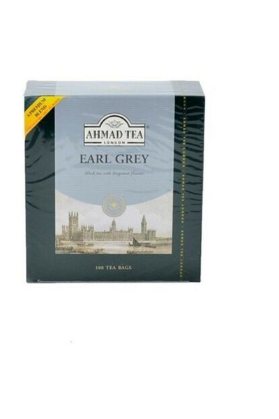 Ahmad Tea X100pcs كيس شاي رمادي مبكر