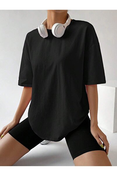 MODAVİBE Tricou cu croială lejeră pentru femei - Croială simplă Modavibe