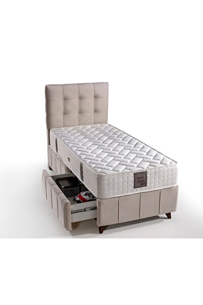 SOFT Polo Baza Çekmeceli Baza Yatak Başlık Seti