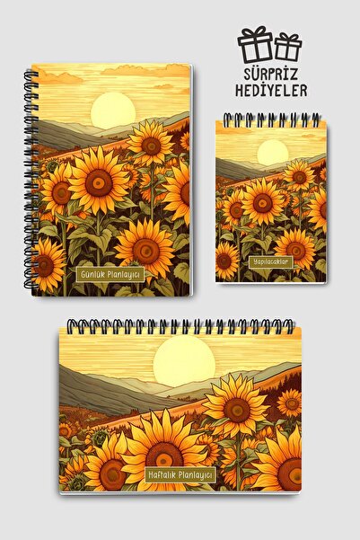 Eldesen Tasarım 3'lü Planlama Seti, Günlük Planlayıcı, Haftalık Planlayıcı, Yapılacaklar Listesi, Akademik Ajanda