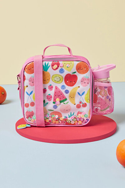 Next Baby Pembe Meyve Desenli Beslenme Çantası ve Su Şişesi Seti ALYBC00001