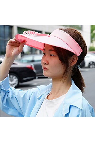 SYNOPE Şarjlı Fanlı Vantilatörlü Pervaneli Serinleten Geniş Siperlikli Geniş ...