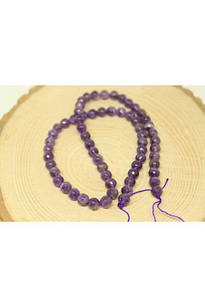 Yasamtohumu Piatra de ametist de 6 mm, cu tăietură în față, colorată, este de...