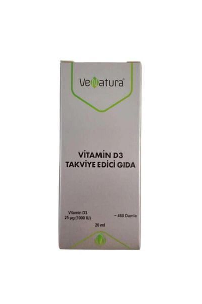 VeNatura 1000 Iu Vitamin D3 - Food Supplement 20 Drops