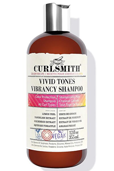 Curlsmith 355 مل شامبو منعش بألوان زاهية