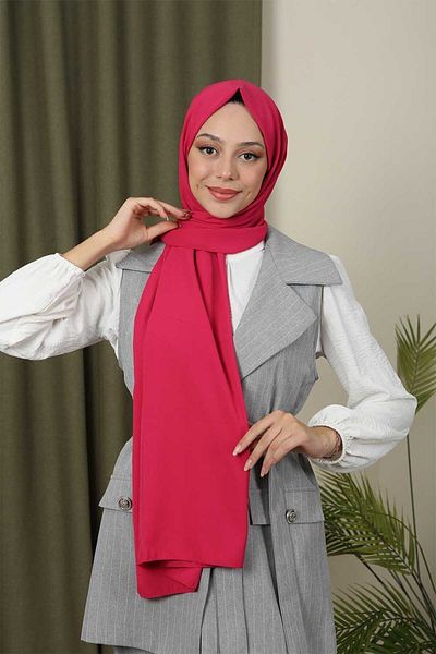 Trablus Hijab Women's Medina Silk Shawl Fuchsia