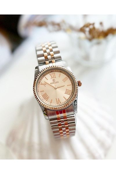 Reward Silver Rose Jubilee Cord Women's Wristwatch