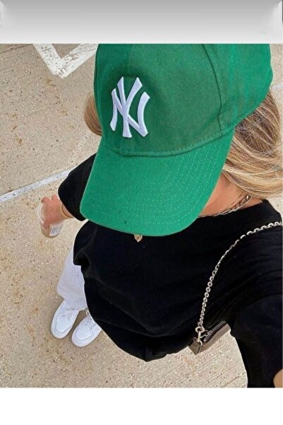 MSA Unisex Beyzbol Ny Şapka Yeşil-beyaz