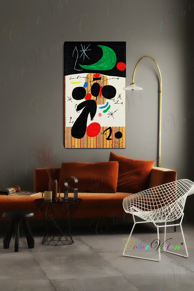 ColorVision Joan Miro Interieur et Nuit Kanvas Tablo