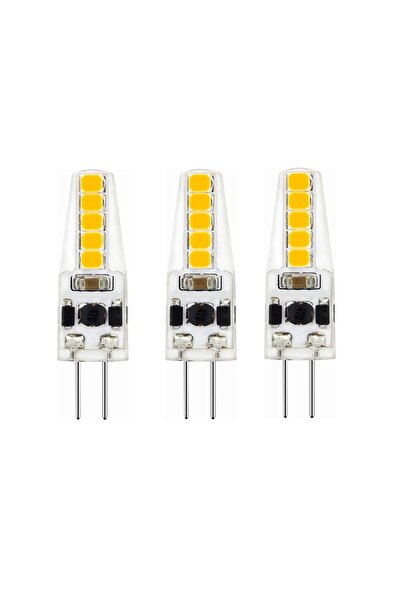 Kendal 3 Adet 1,5w 220v G4 Duy Led Kapsül Avize Ampulü 6500k Beyaz Işık Kes006