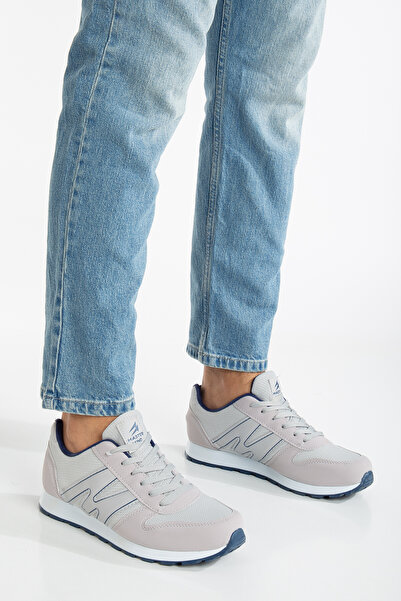 BOUIS Ανδρικά αθλητικά παπούτσια με παγωμένο μπλε ναυτικό με κορδόνια καθημερινά άνετα, ελαφριά, μαλακή σόλα από δίχτυ