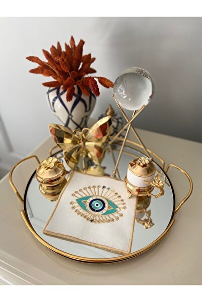 LİNDA MİA Set de 6 șervețele pentru cocktail model Eye