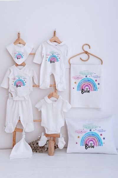 Lilabio Bebe Yaka İsme Özel Delux 12li Hastane Çıkışı