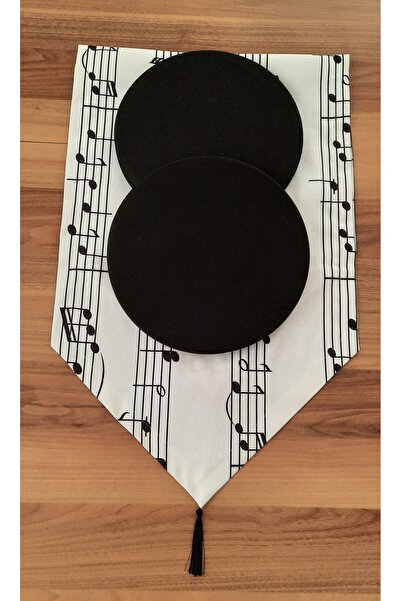 Papuli Set of 6 Patterned Runner and Upholstery Fabric Plates