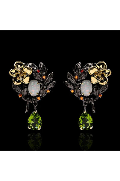 TAKİŞKO 925 AYAR GÜMÜŞ EL YAPIMI TASARIM KÜPE