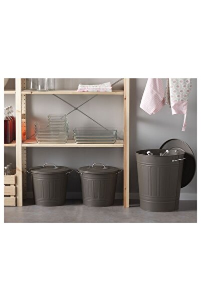 IKEA Knodd Trash Can, Gray