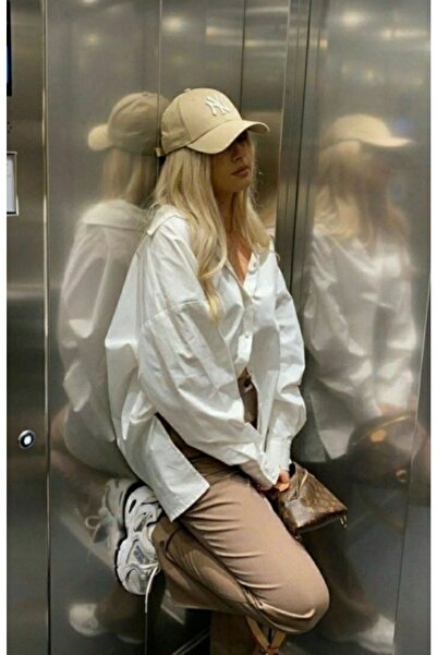 MSA Unisex Beyzbol Ny Şapka Bej-beyaz